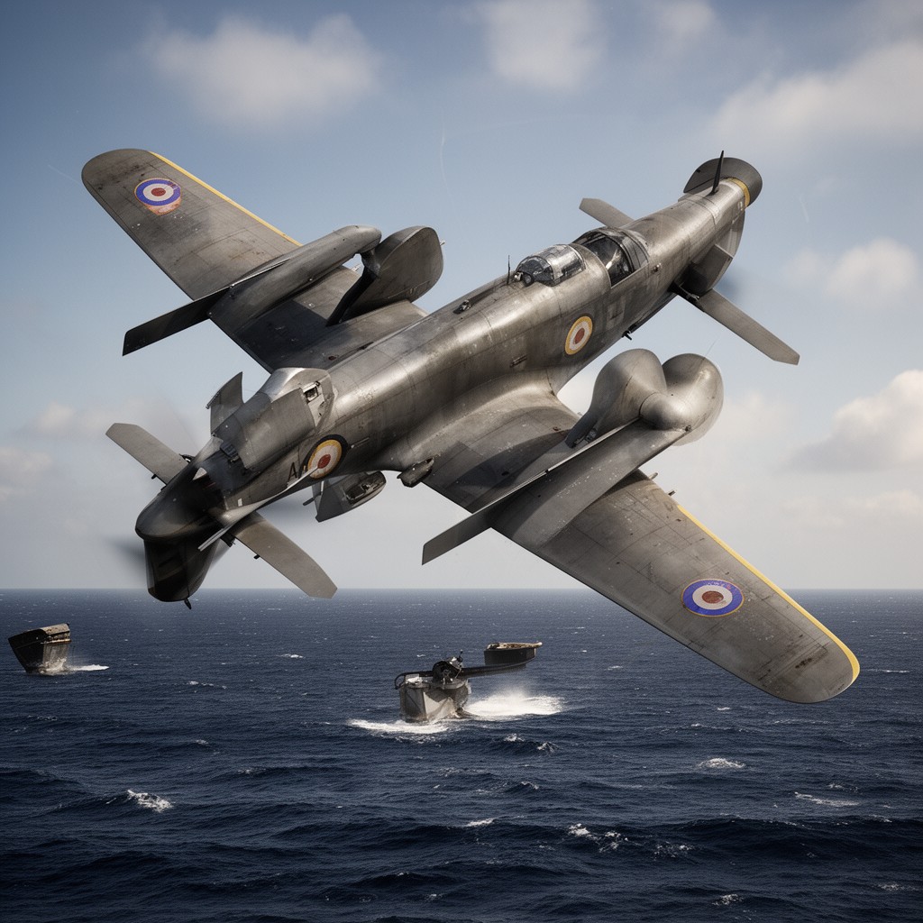 AI-generated illustration of Supermarine Seafang