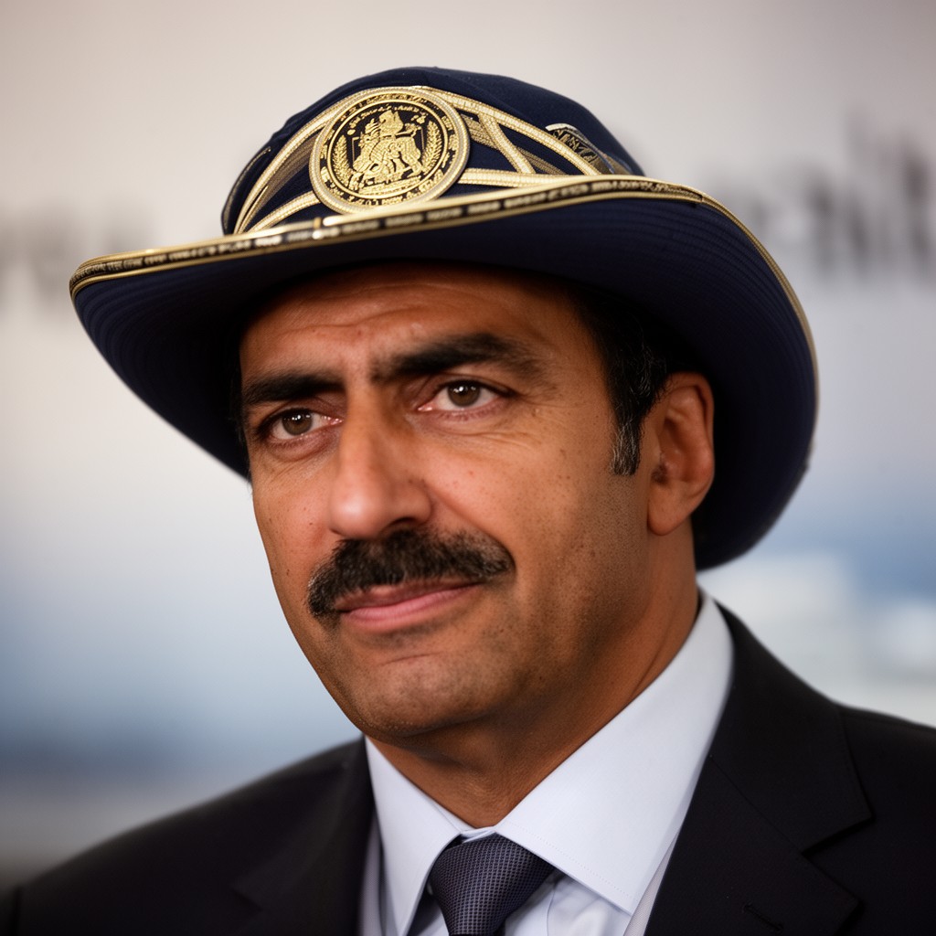 AI-generated illustration of Hannibal Gaddafi
