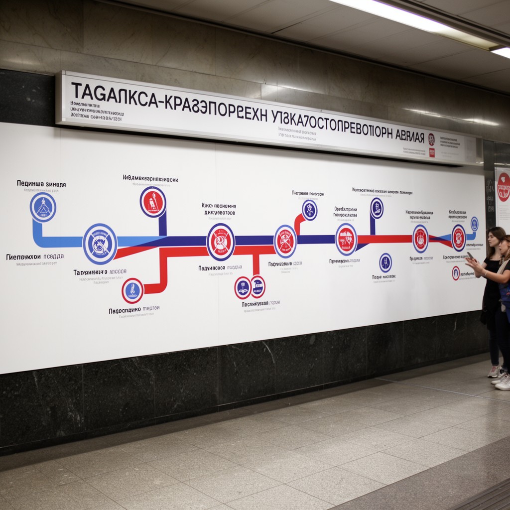 AI-generated illustration of Tagansko–Krasnopresnenskaya Line