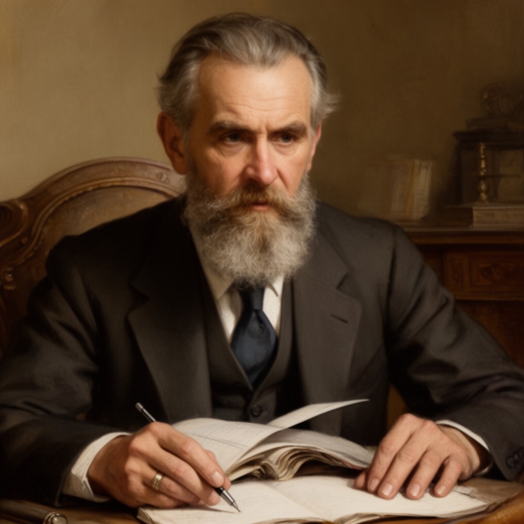 AI-generated illustration of Antoni Pająk