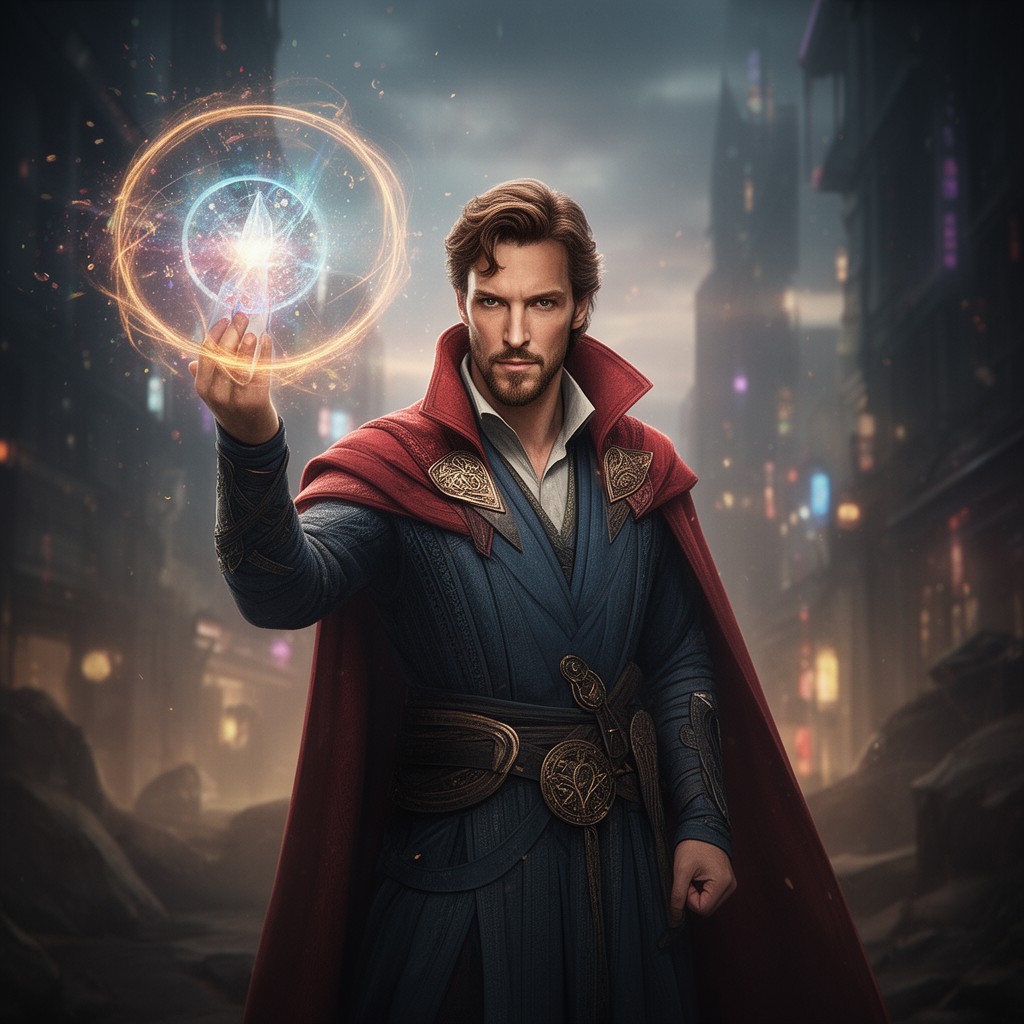 AI-generated illustration of Doctor Strange