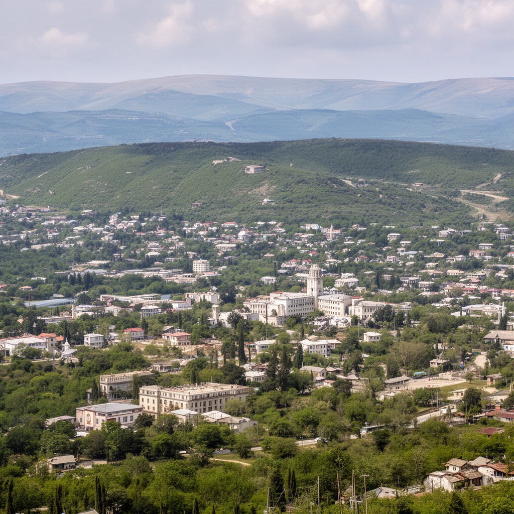 AI-generated illustration of Central Crimea