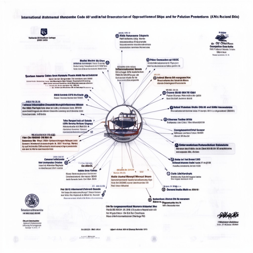 AI-generated illustration of International Management Code for the Safe Operation of Ships and for Pollution Prevention