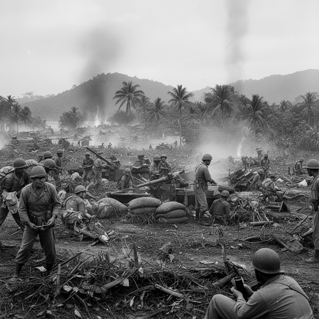 AI-generated illustration of Battle of Guadalcanal