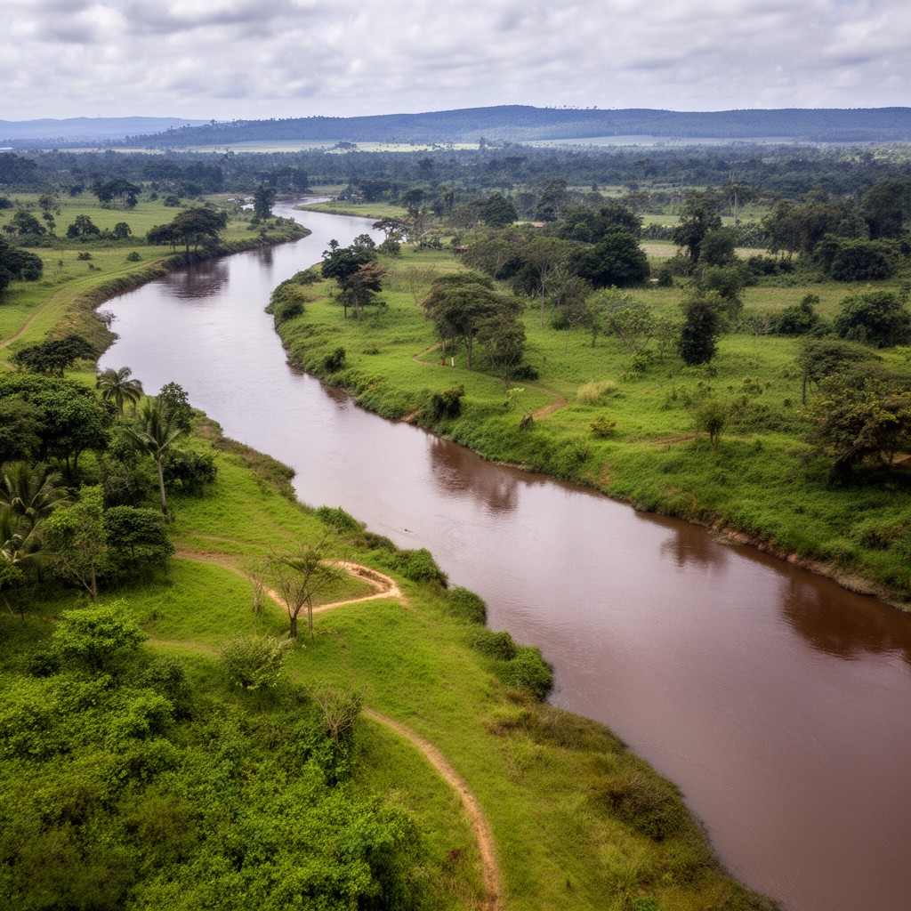 AI-generated illustration of Kagera River