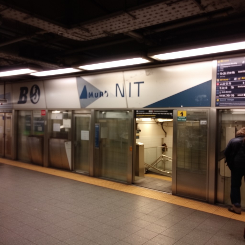 AI-generated illustration of Montgomery Street station