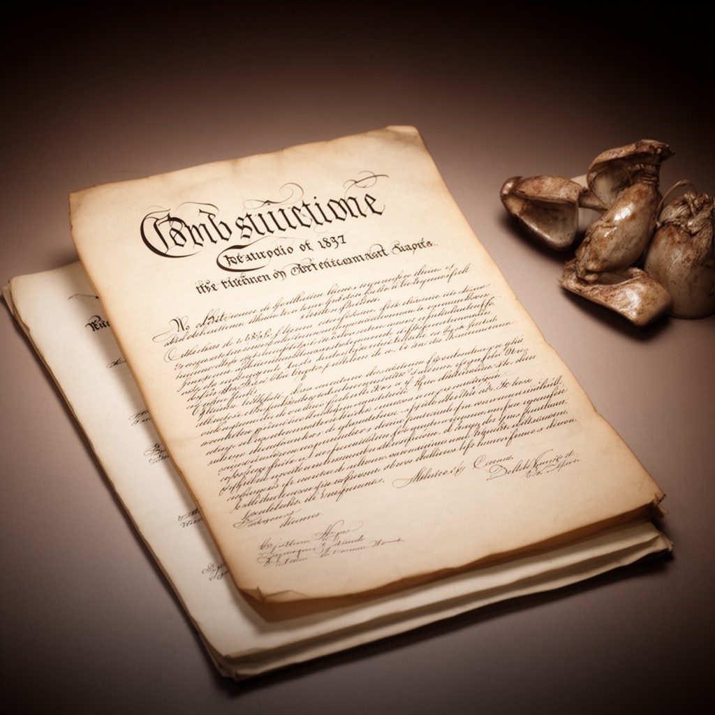 AI-generated illustration of Constitution of 1857