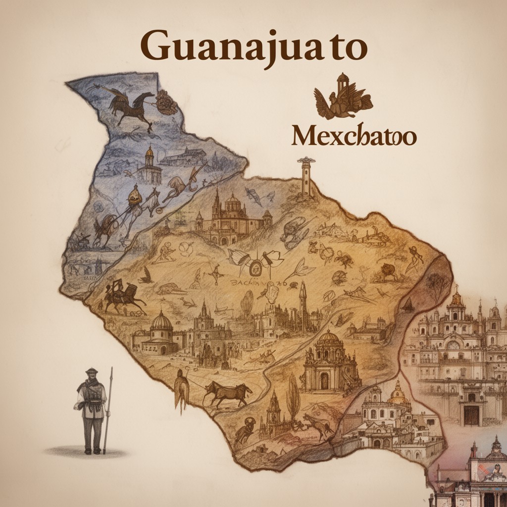 AI-generated illustration of State of Guanajuato
