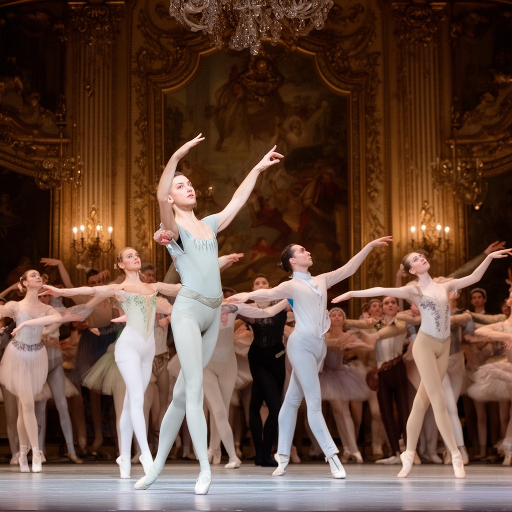 AI-generated illustration of Imperial Russian Ballet