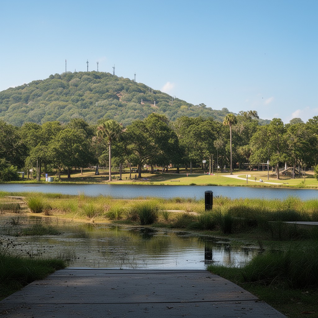 AI-generated illustration of Lakewood Park