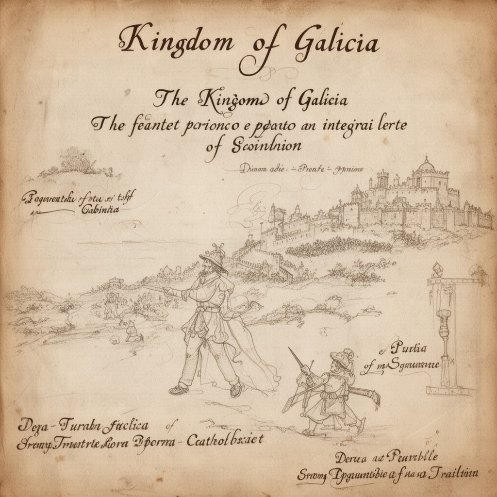 AI-generated illustration of Kingdom of Galicia