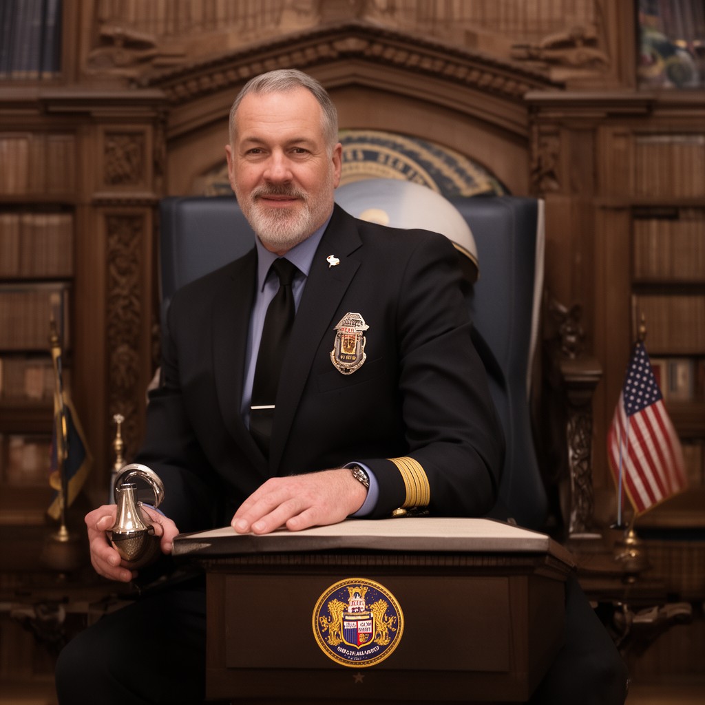 AI-generated illustration of Sergeant at Arms of the Senate