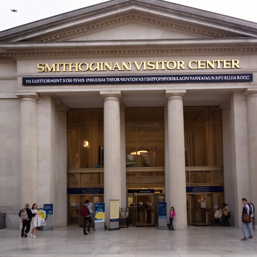AI-generated illustration of Smithsonian visitor center
