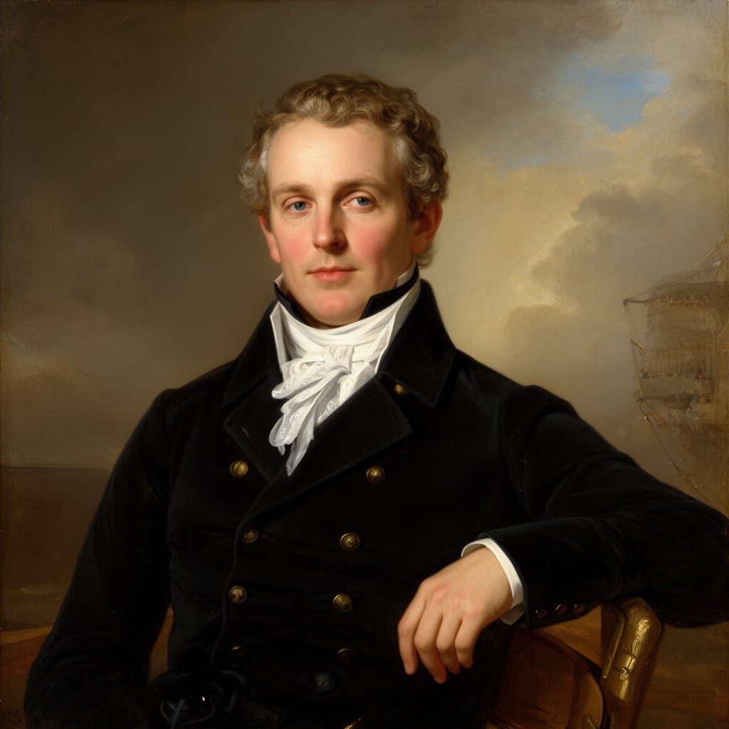 AI-generated illustration of Sir William Hotham