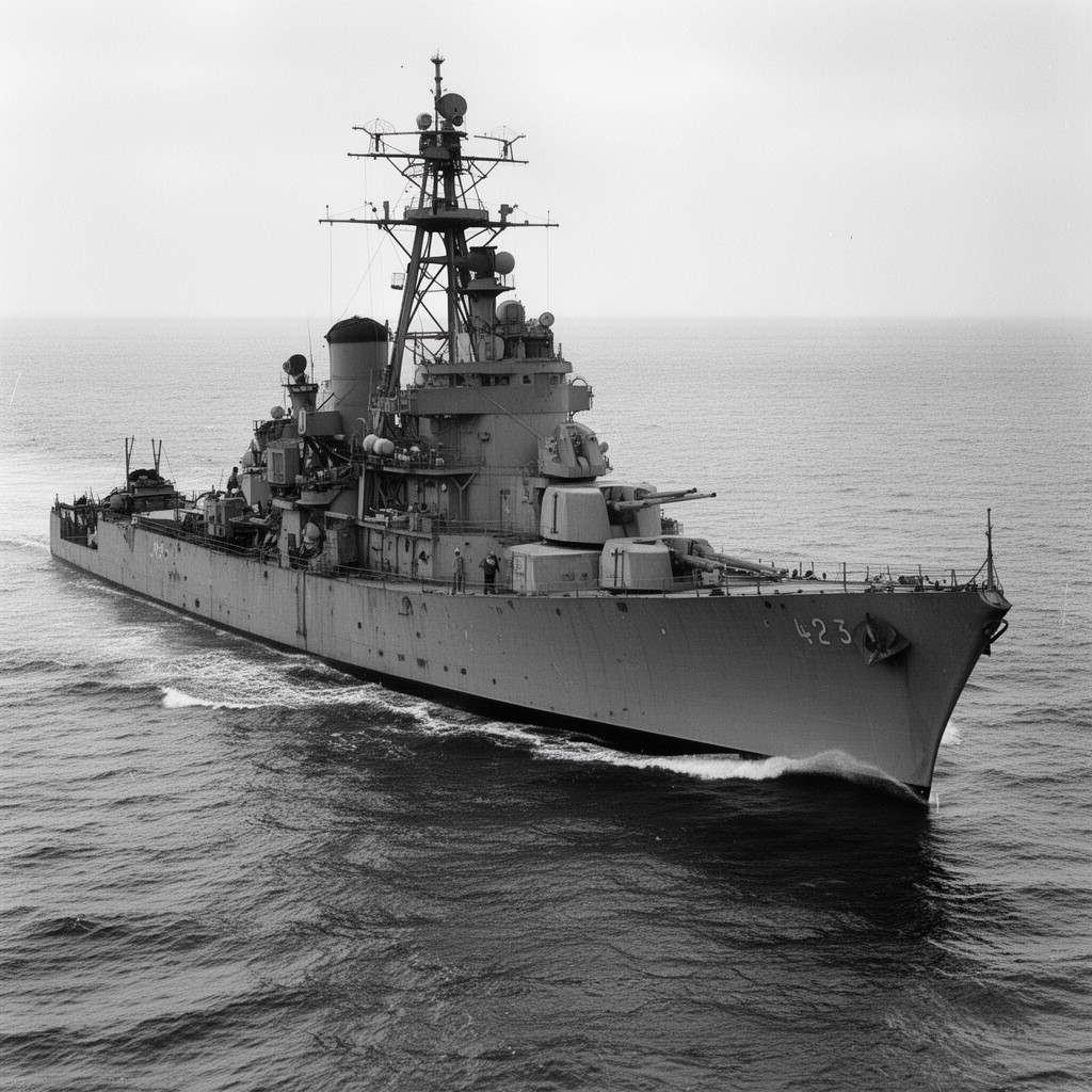 AI-generated illustration of USS Buck (DD-420)
