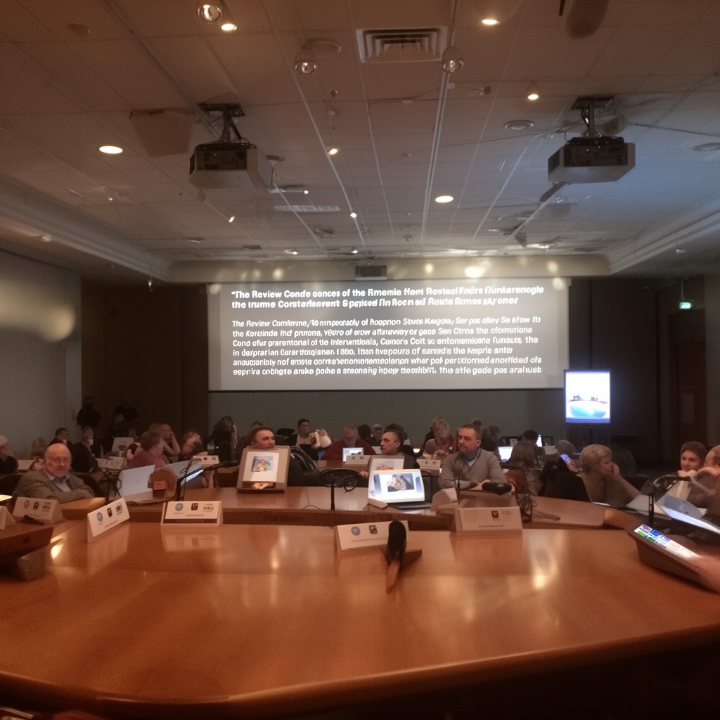 AI-generated illustration of Review Conference of the Rome Statute