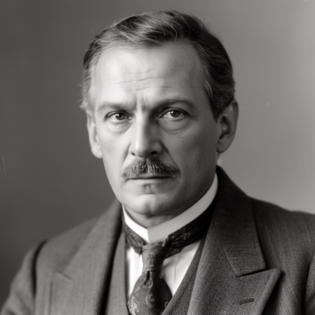 AI-generated illustration of P. E. Svinhufvud