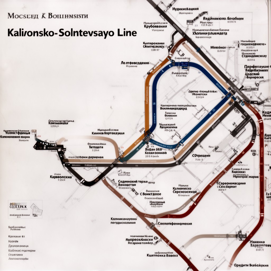AI-generated illustration of Kalininsko–Solntsevskaya Line