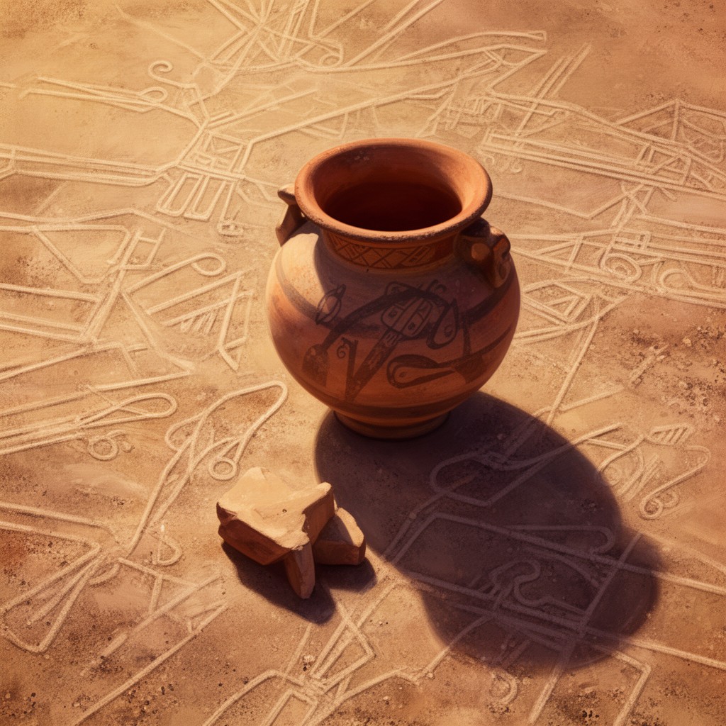 AI-generated illustration of Nazca culture