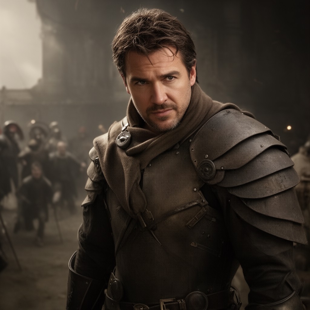 AI-generated illustration of Russell Crowe