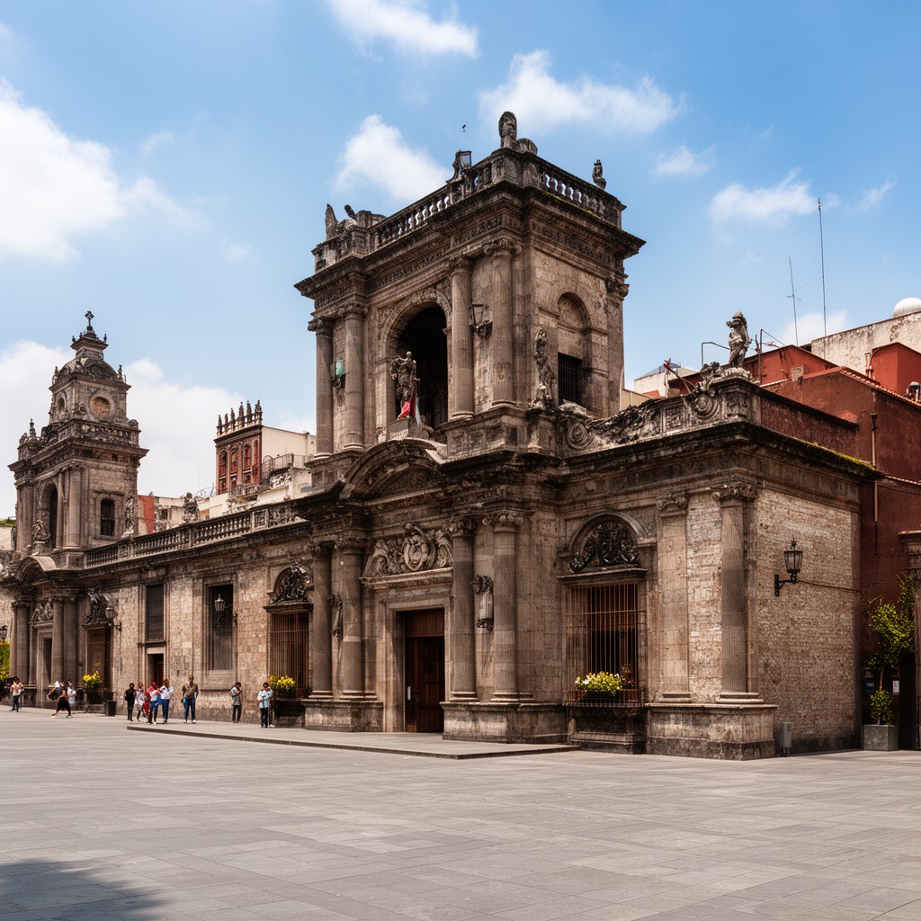 AI-generated illustration of Museo de la Ciudad de México