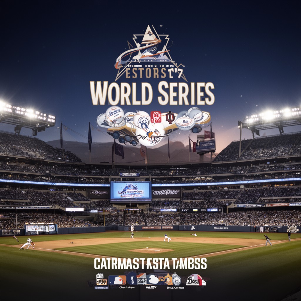 AI-generated illustration of 2017 World Series