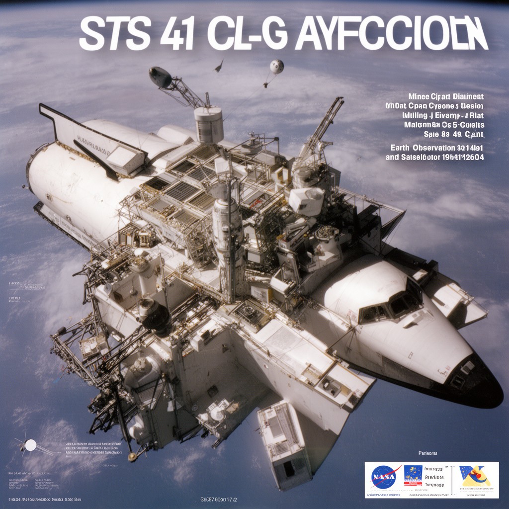 AI-generated illustration of STS-41-G
