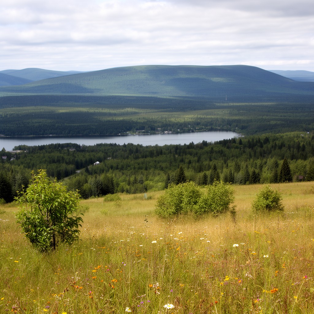 AI-generated illustration of eastern Maine