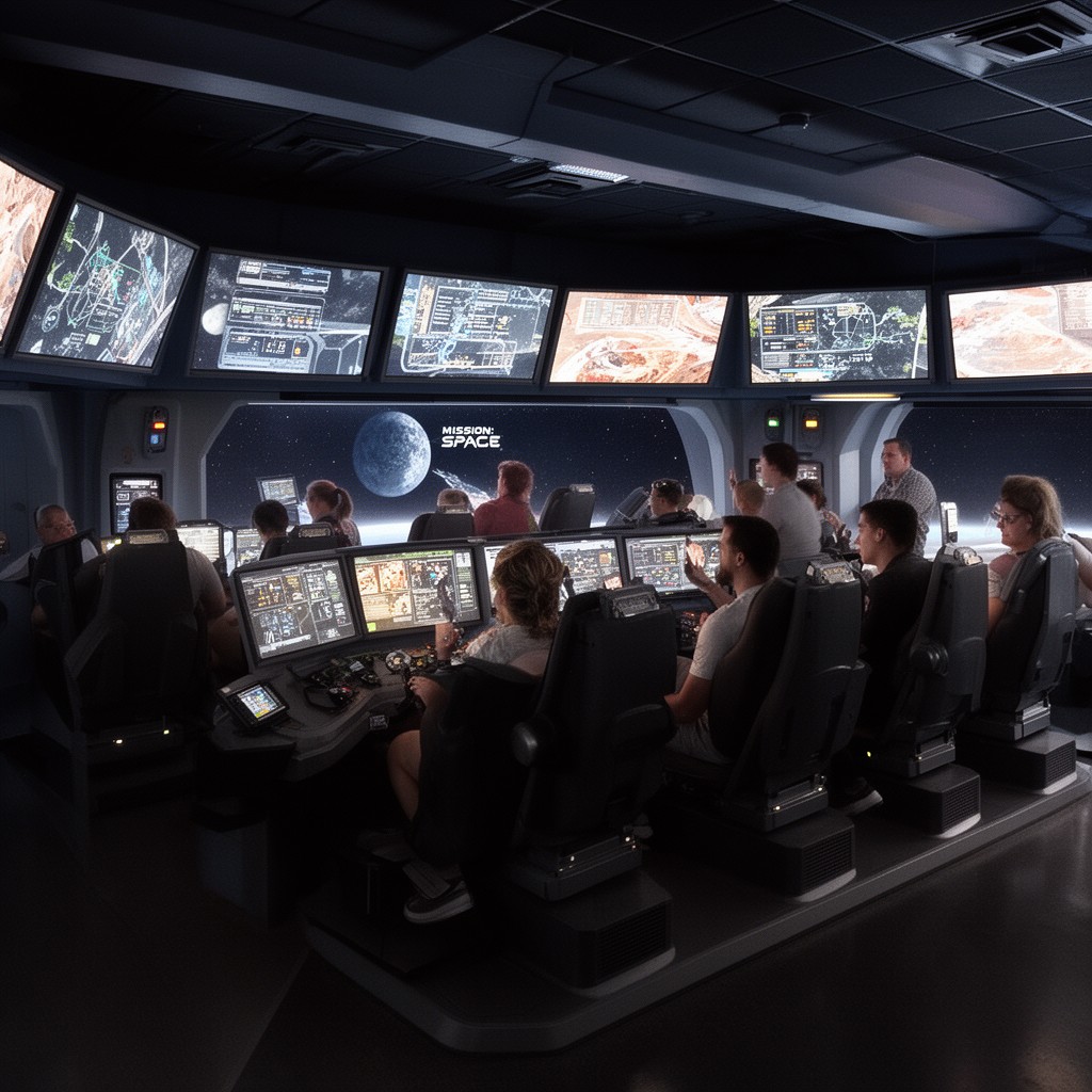 AI-generated illustration of Mission: SPACE