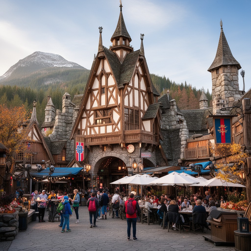 AI-generated illustration of Norway Pavilion