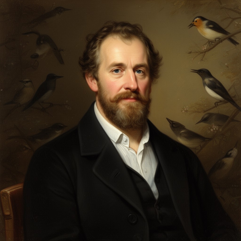 AI-generated illustration of Louis Pierre Vieillot