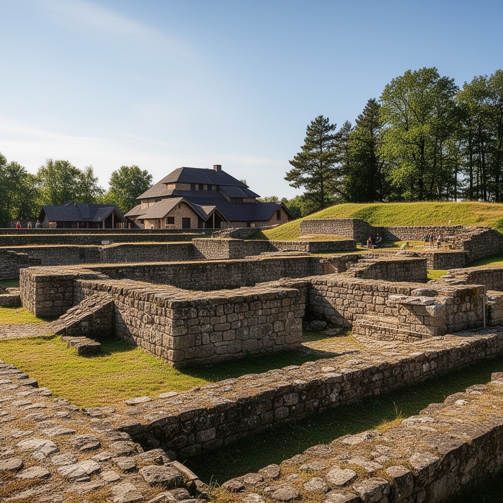 AI-generated illustration of Saalburg Roman fort