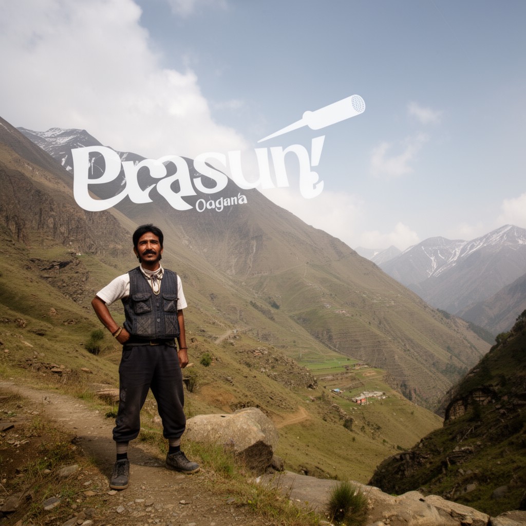 AI-generated illustration of Prasun language
