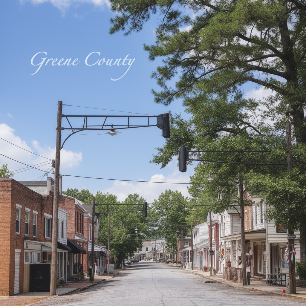 AI-generated illustration of Greene County, Georgia