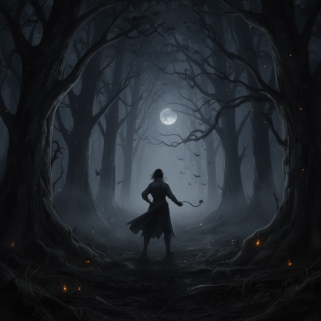 AI-generated illustration of Young Goodman Brown