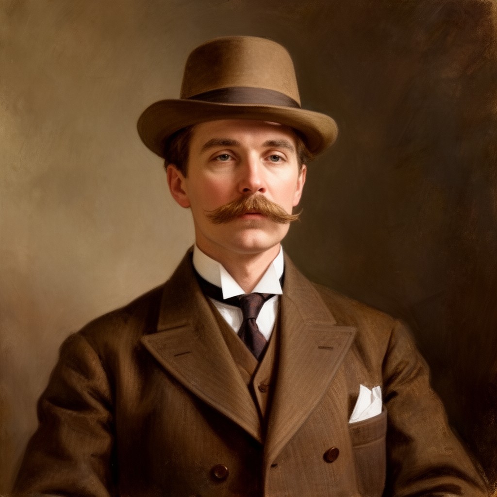 AI-generated illustration of Julian Hawthorne