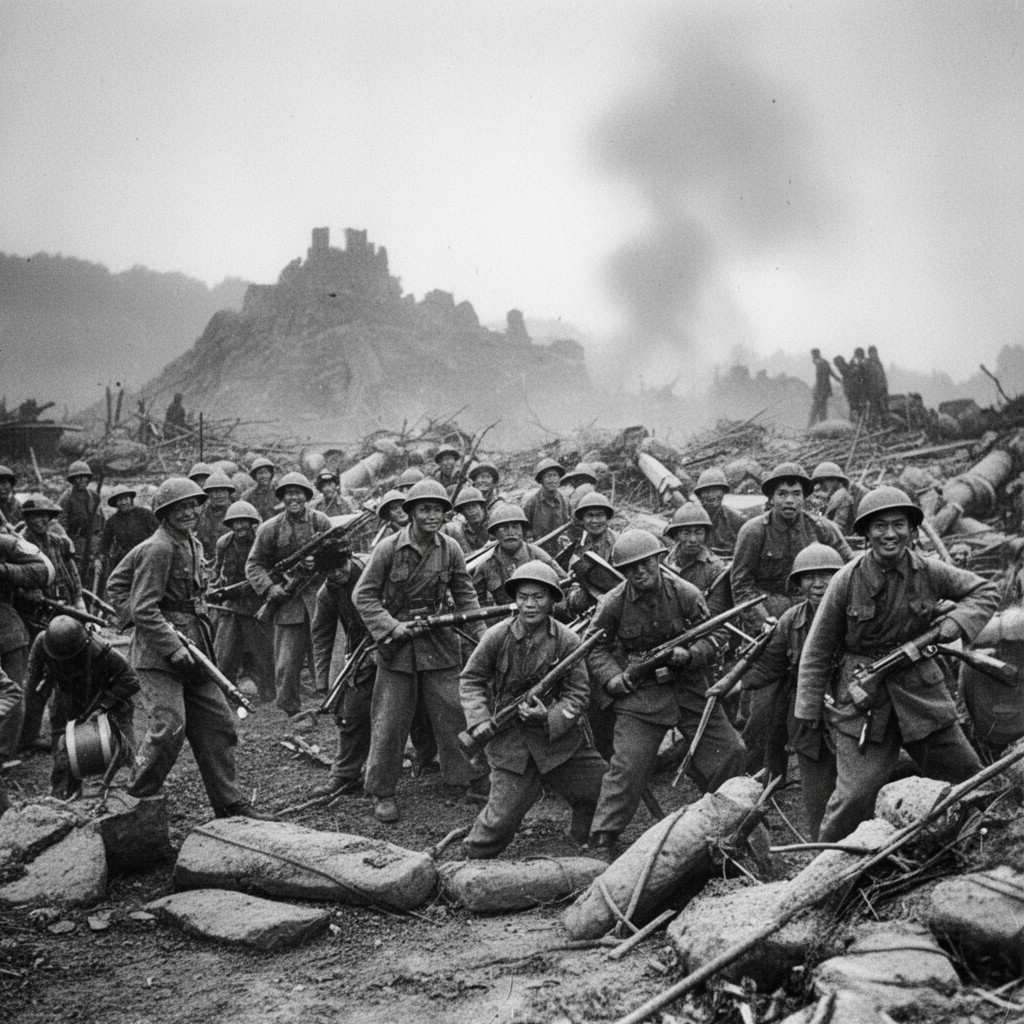 AI-generated illustration of Sino-Japanese War (1937–1945)