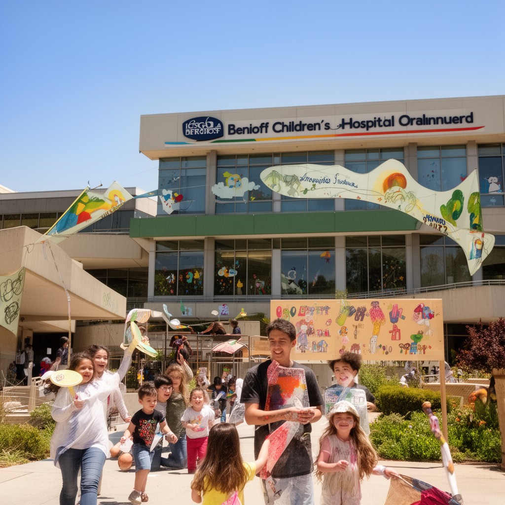 AI-generated illustration of UCSF Benioff Children’s Hospital Oakland