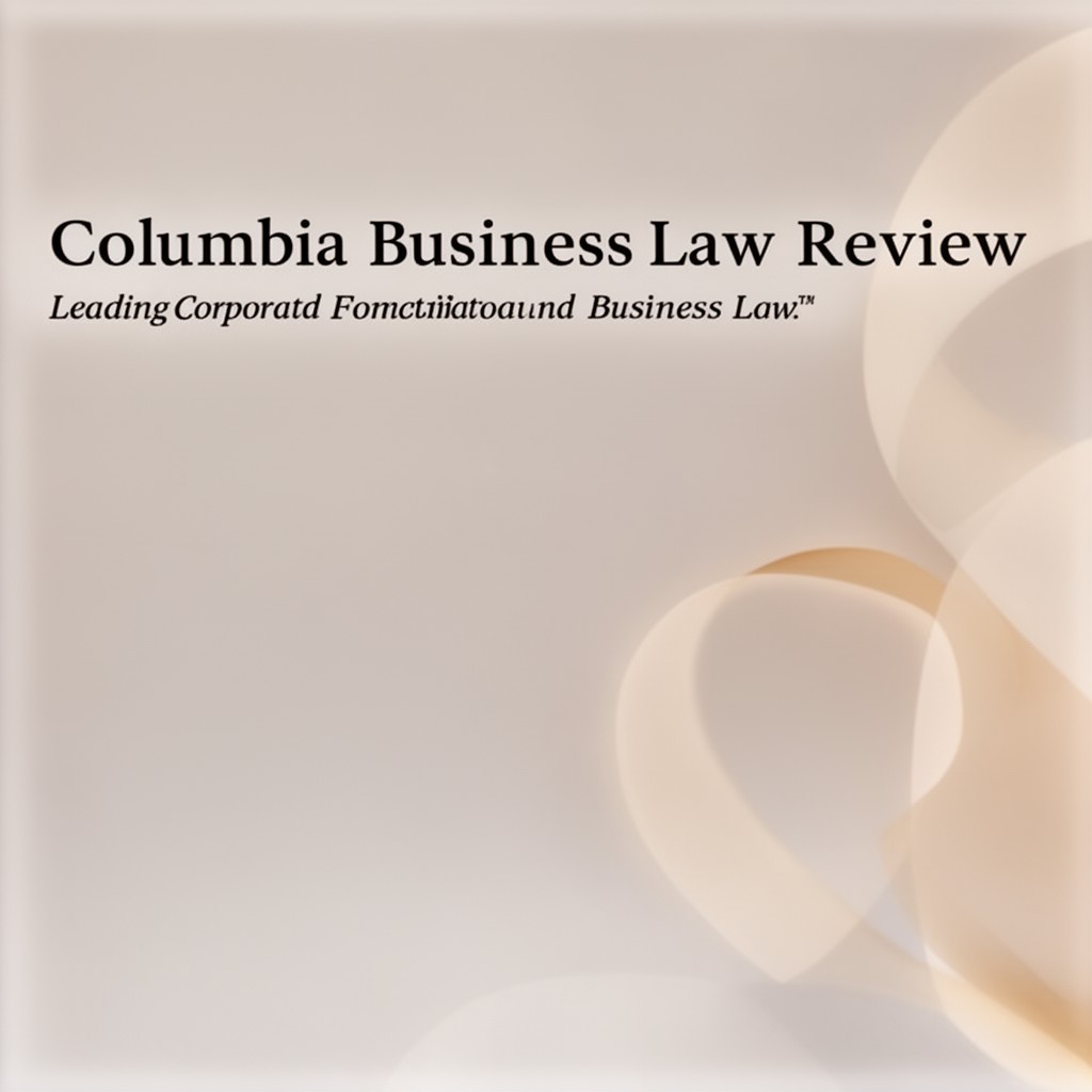 AI-generated illustration of Columbia Business Law Review