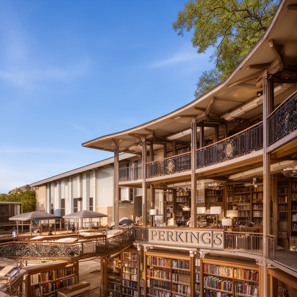AI-generated illustration of Perkins Library