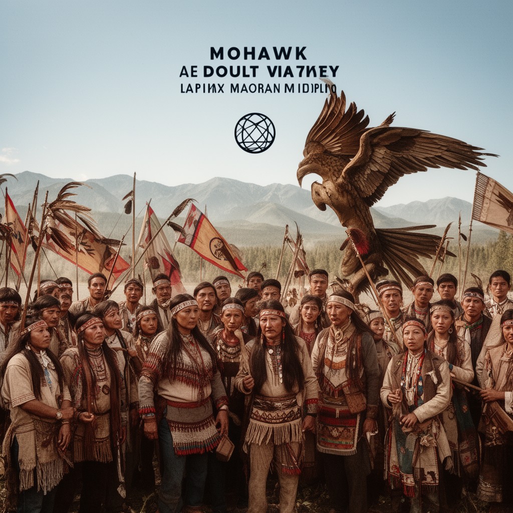 AI-generated illustration of Mohawk people