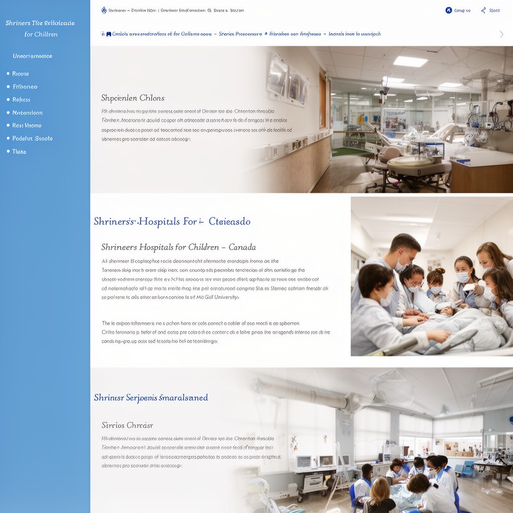 AI-generated illustration of Shriners Hospitals for Children – Canada