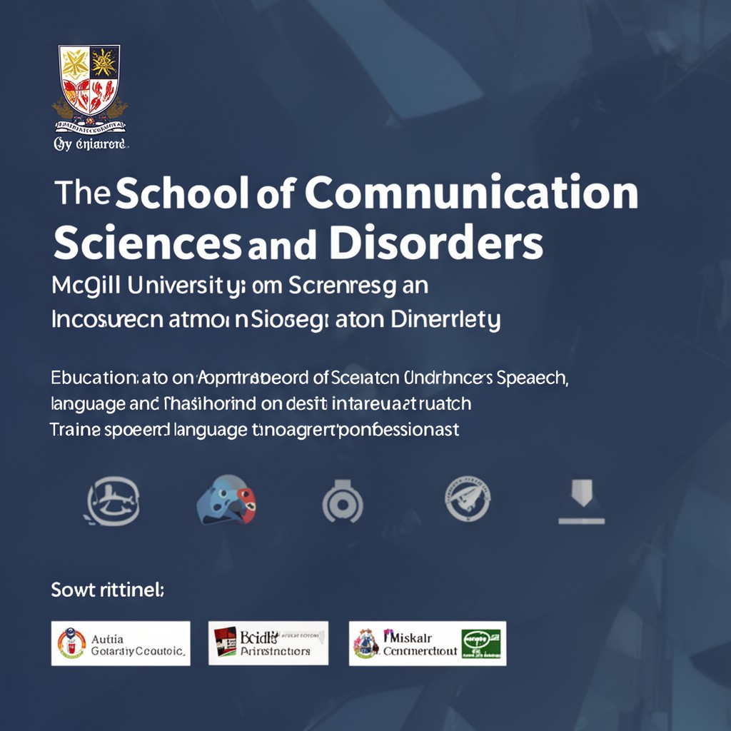 AI-generated illustration of School of Communication Sciences and Disorders