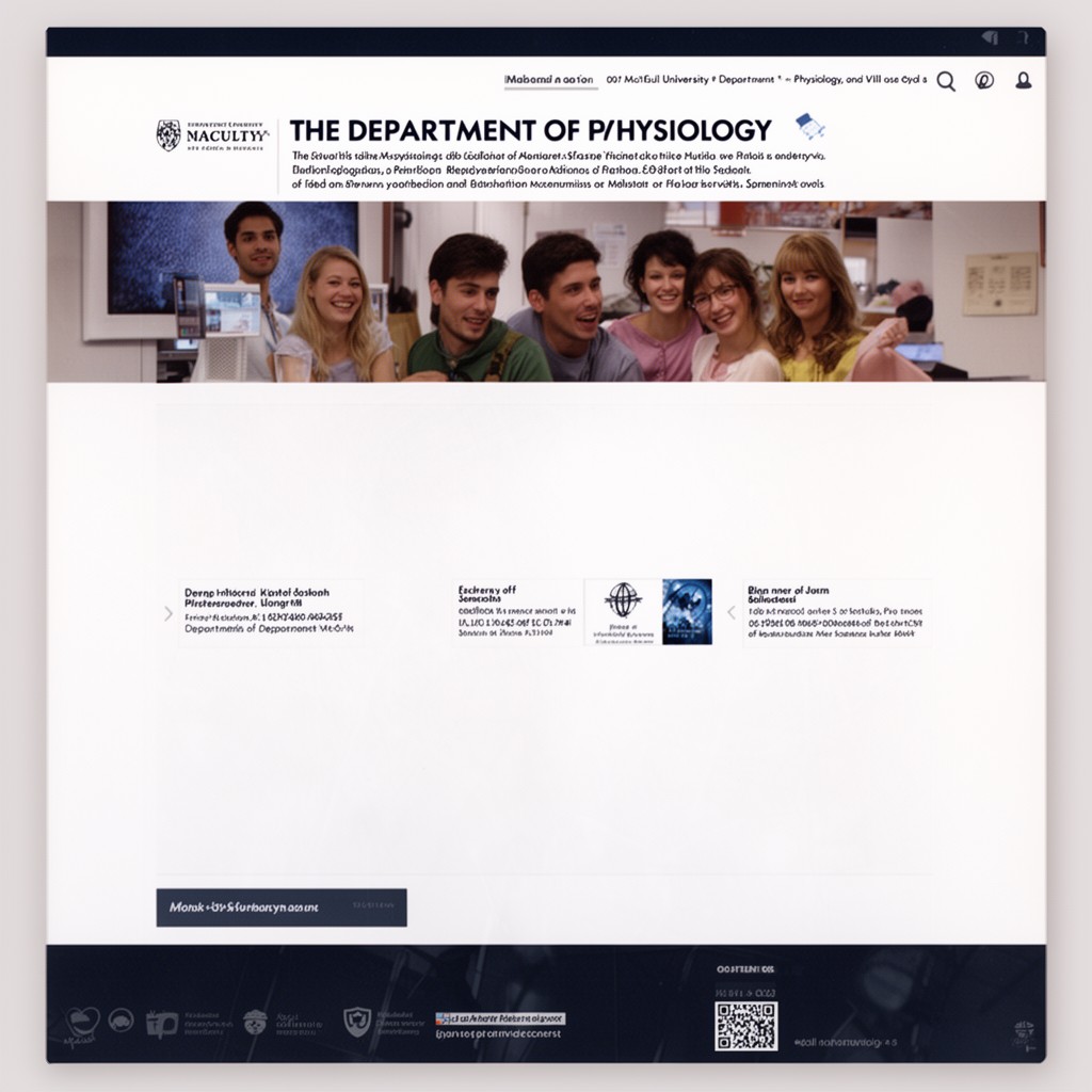 AI-generated illustration of Department of Physiology