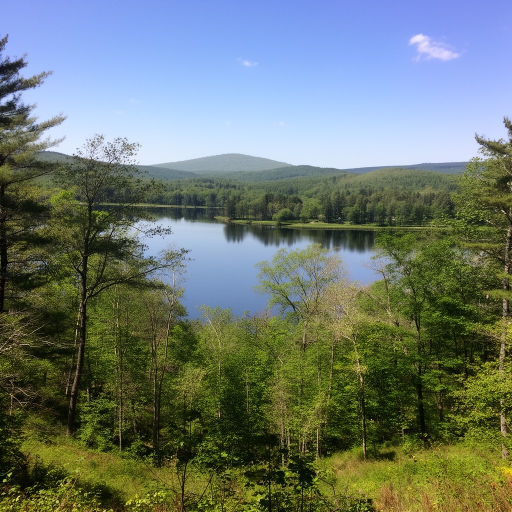 AI-generated illustration of Teatown Lake Reservation (part)