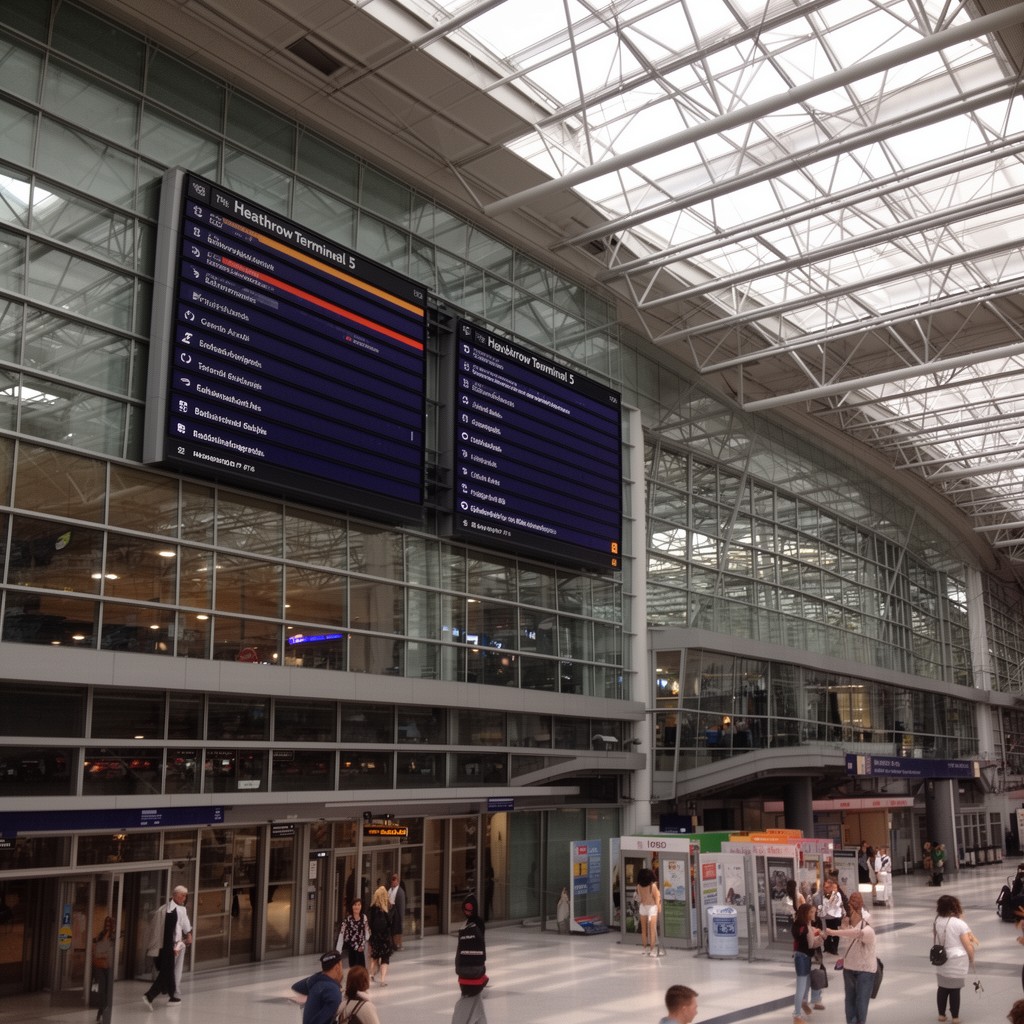 AI-generated illustration of Heathrow Terminal 5