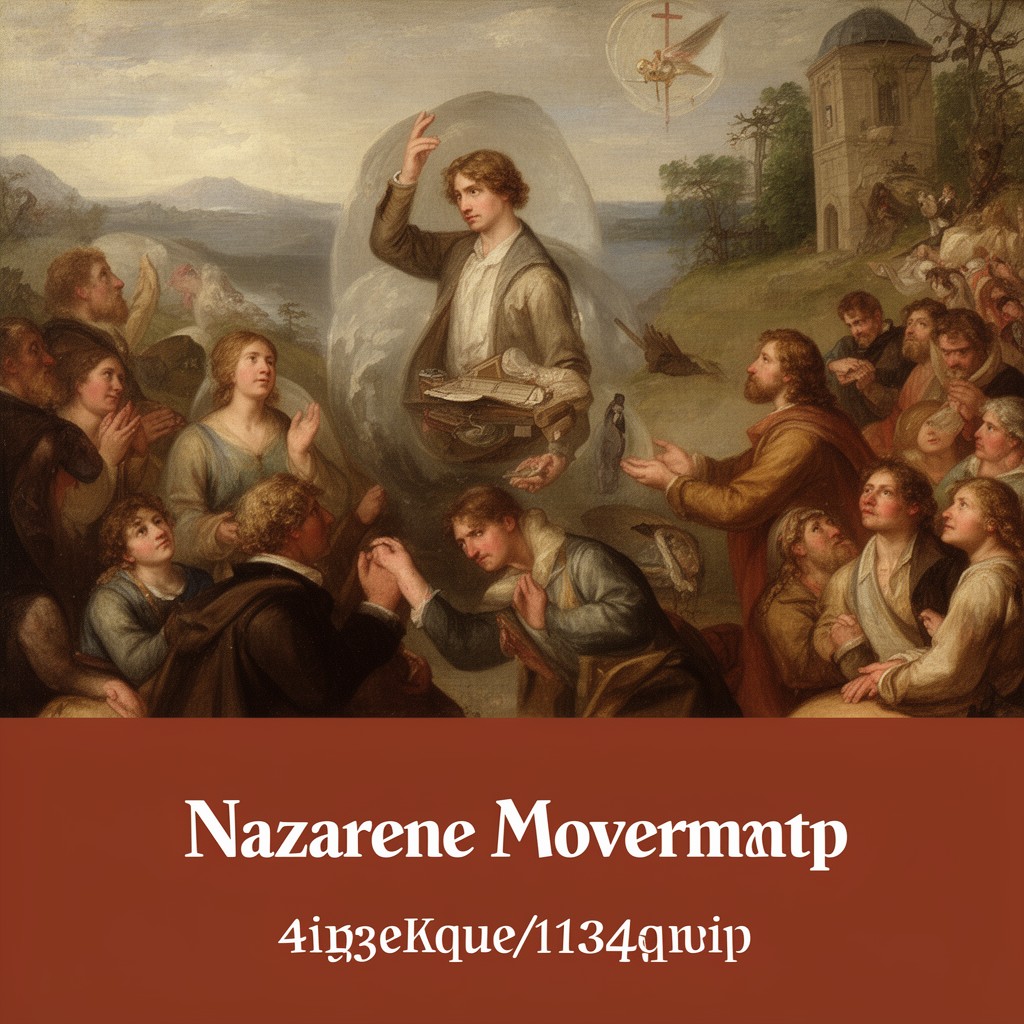 AI-generated illustration of Nazarene movement
