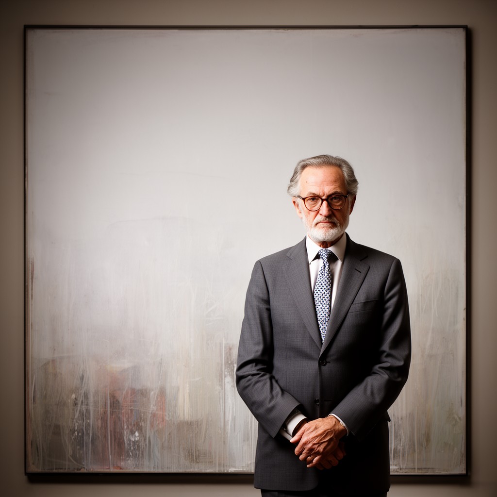 AI-generated illustration of Gerhard Richter