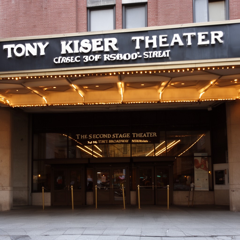 AI-generated illustration of Tony Kiser Theater, 305 West 43rd Street, Manhattan