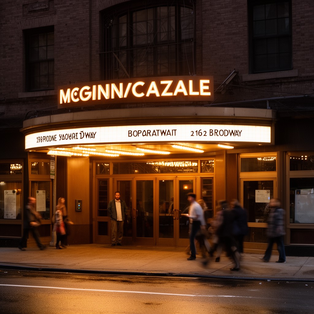 AI-generated illustration of McGinn/Cazale Theater, 2162 Broadway, Manhattan